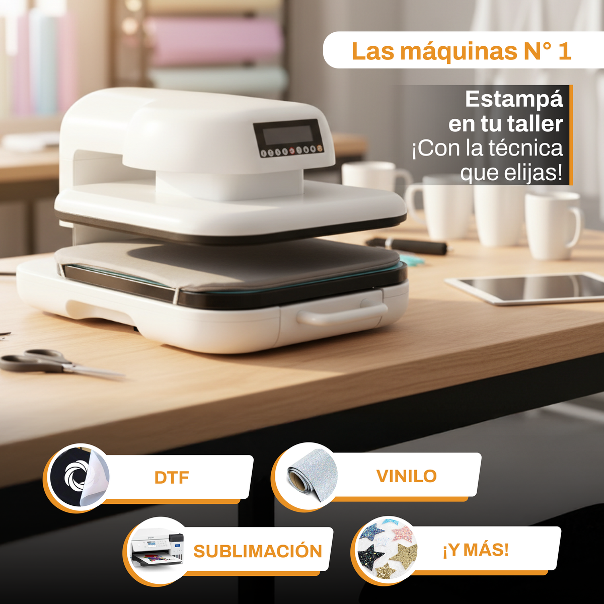Sublimadora Plana Automatica 38x38 CS