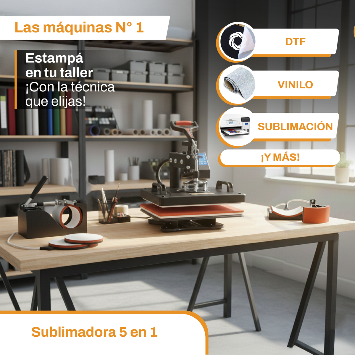 Sublimadora Multifuncion 5en1 INK