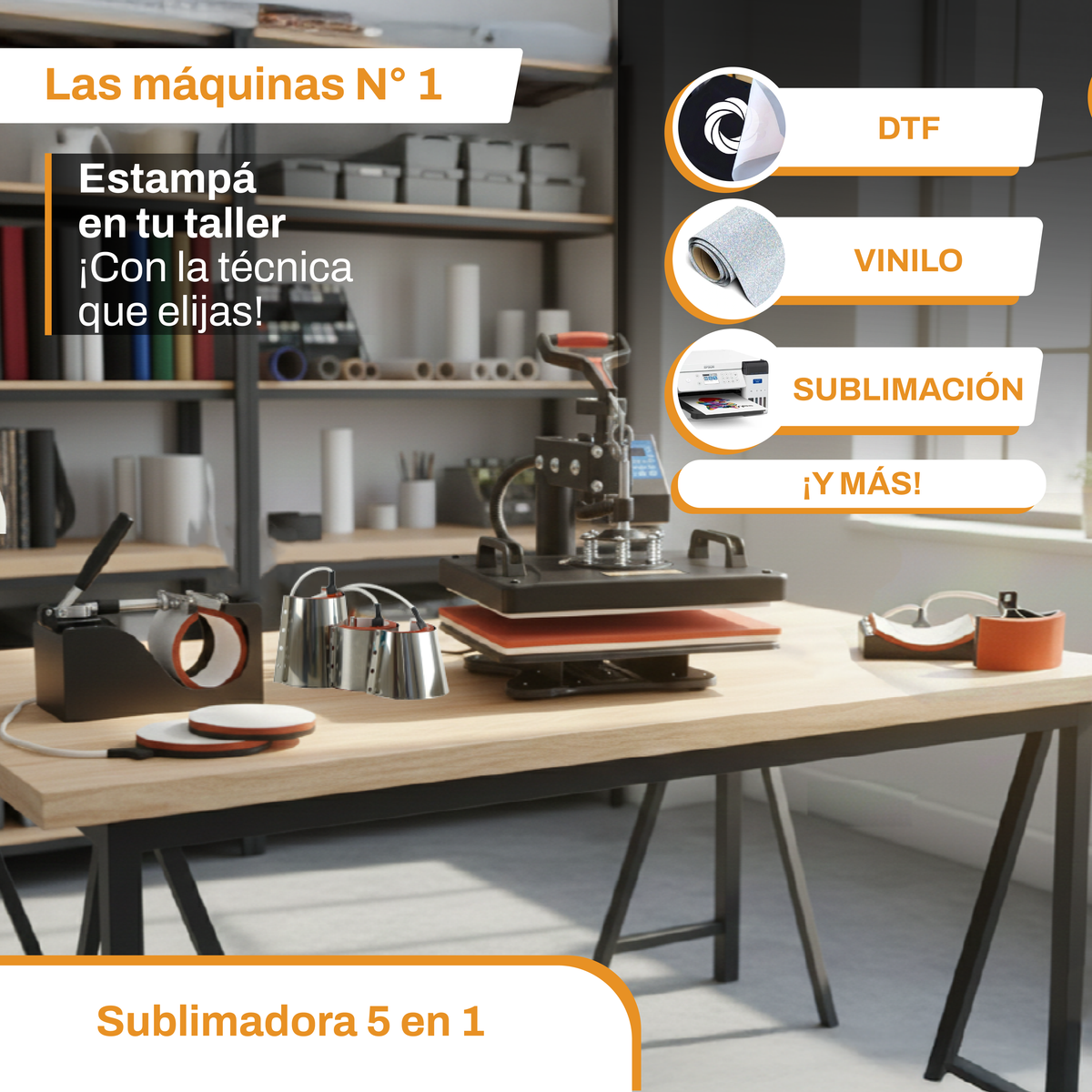 Sublimadora Multifuncion 8en1 INK