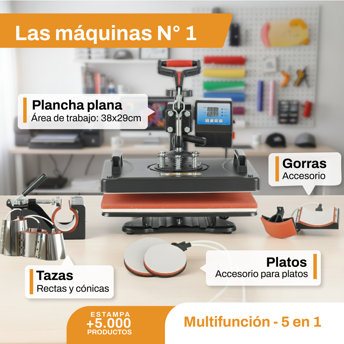 Sublimadora Multifuncion 8en1 INK