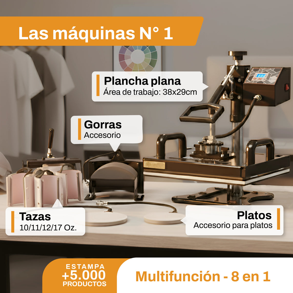 Sublimadora Multifuncion 8en1 CS