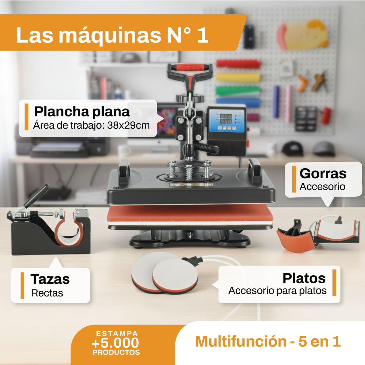 Sublimadora Multifuncion 5en1 INK