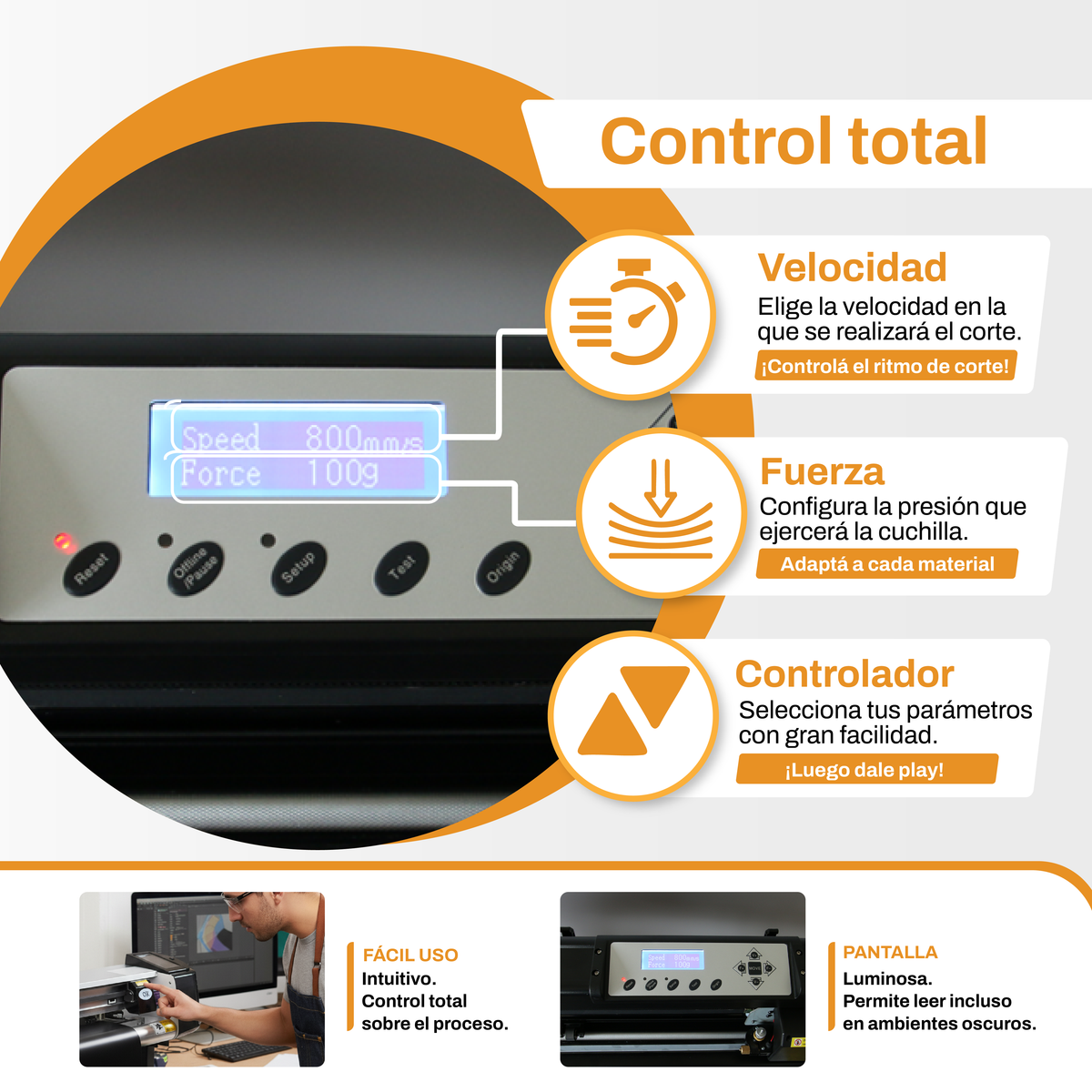 Plotter de Corte Semi Automatico 60cm CS