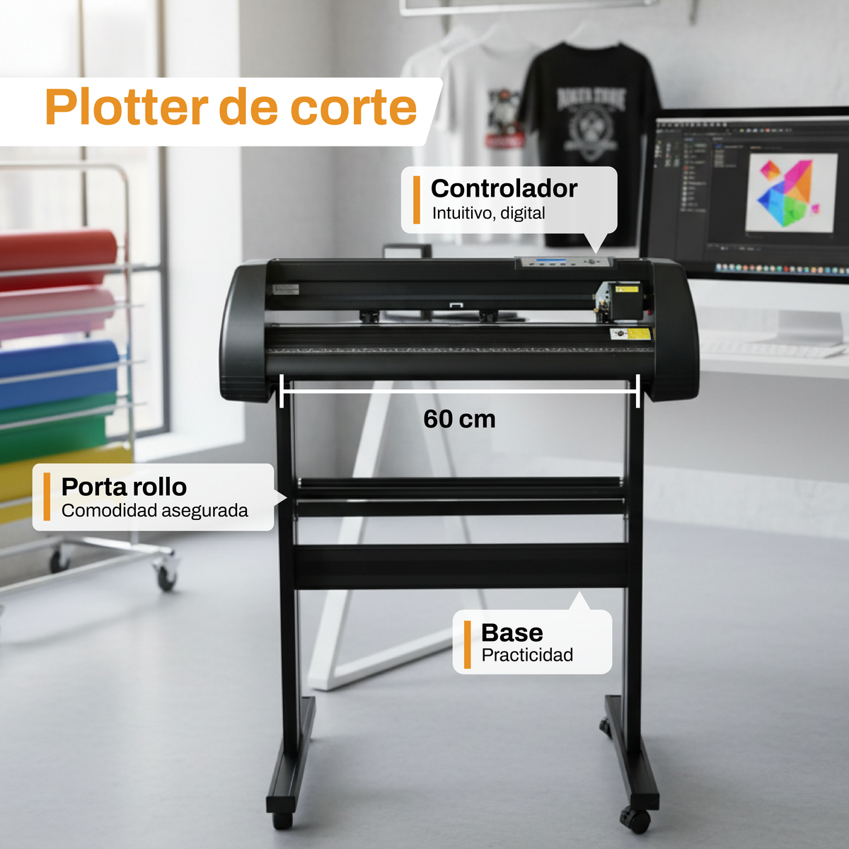 Plotter de Corte Semi Automatico 60cm CS