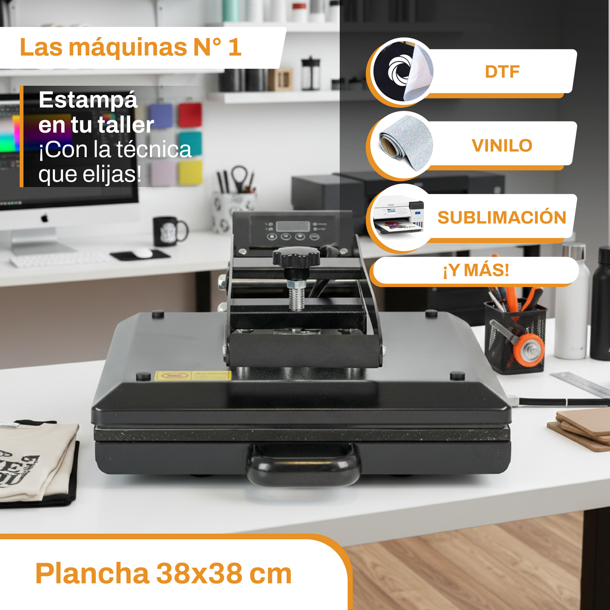 Sublimadora Plana 38x38 CSL